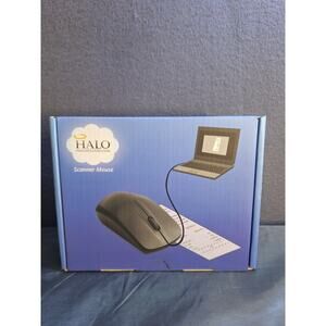 New Open Box Black HALO "Scanner Computer Mouse" (with Software Disk, Manual)